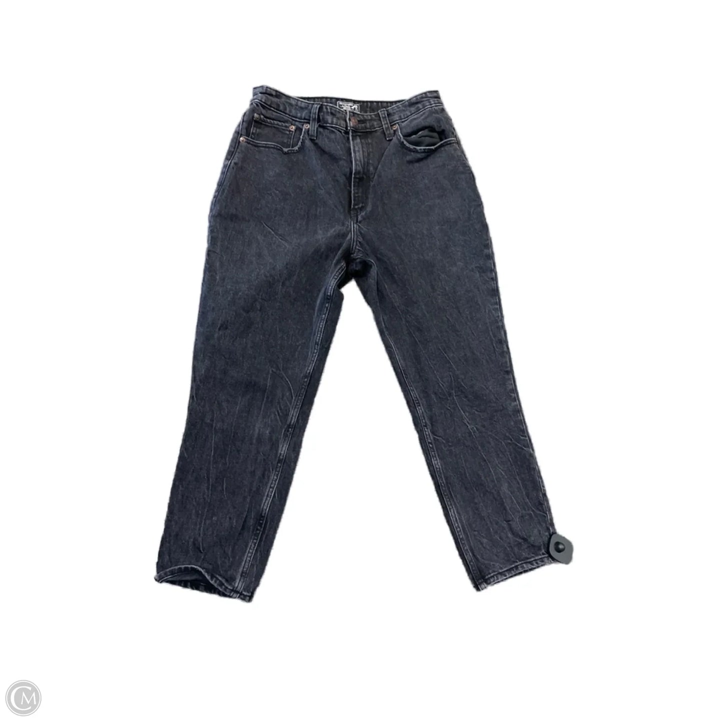 Jeans Straight By Abercrombie And Fitch In Black, Size: 6