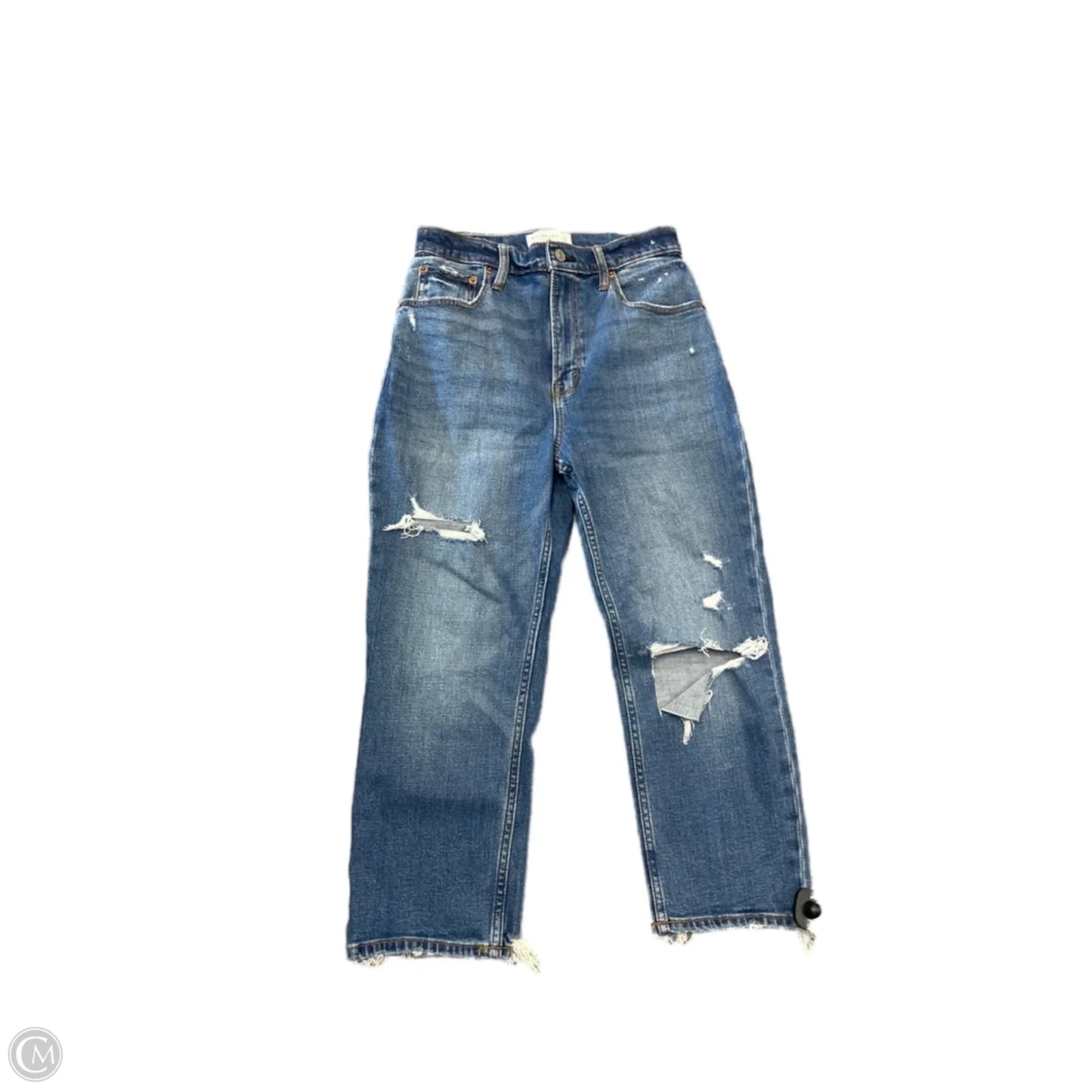 Jeans Straight By Abercrombie And Fitch In Blue, Size: 4