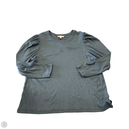 Top Long Sleeve By Philosophy In Blue, Size: 3x