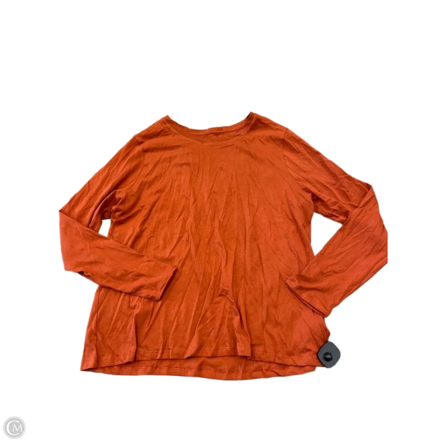 Top Long Sleeve By Time And Tru In Orange, Size: Xl