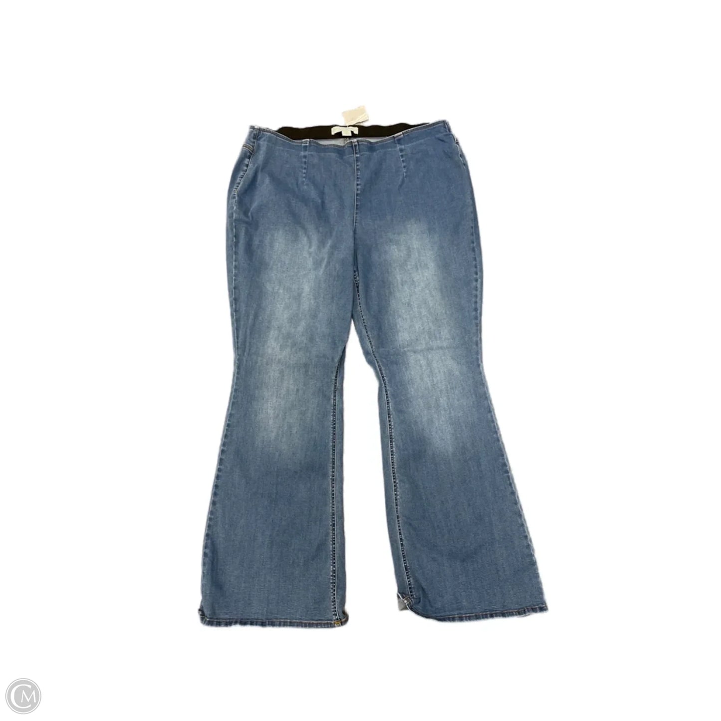 Jeans Flared By Cato In Blue Denim, Size: 22