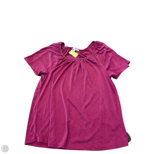 Top Short Sleeve By Green Envelope In Pink, Size: S