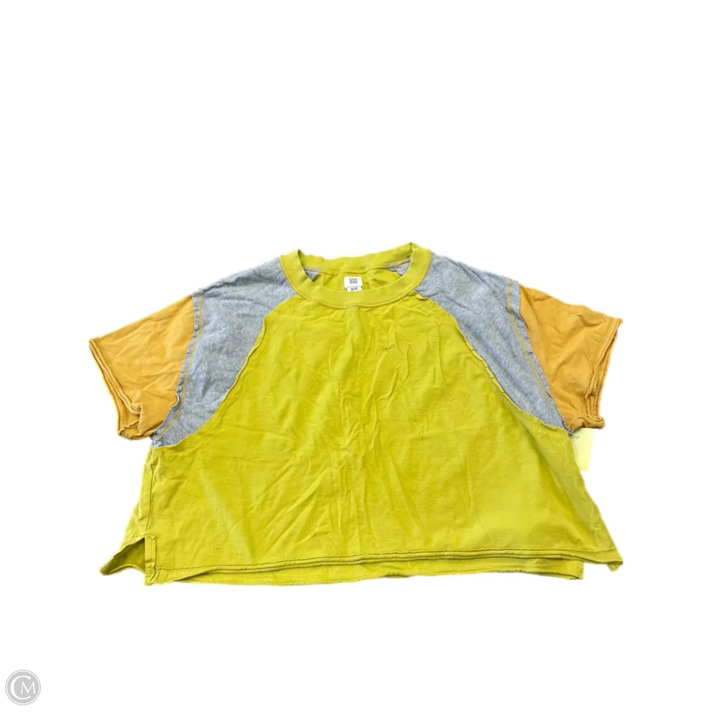 Top Short Sleeve By Bdg In Yellow, Size: M