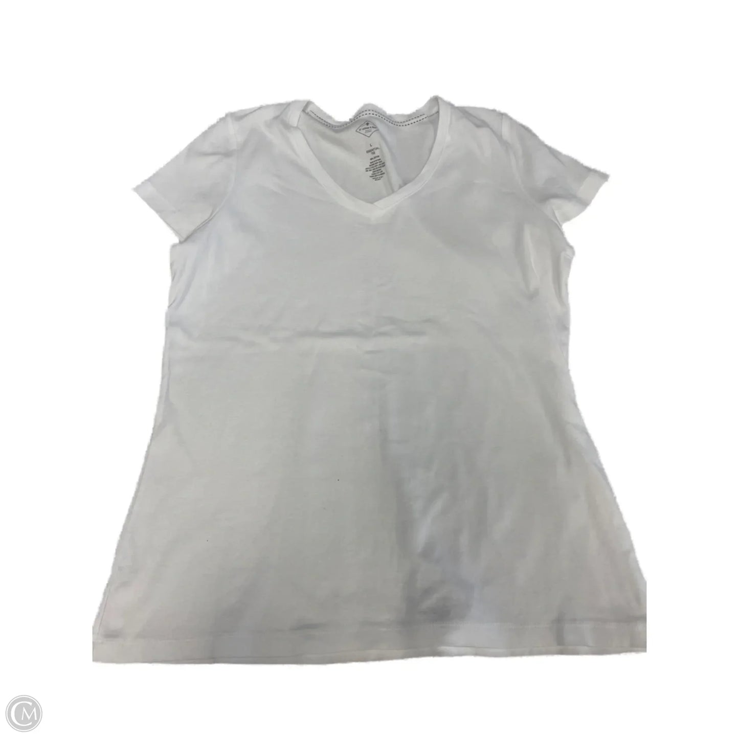 Top Short Sleeve By St Johns Bay In White, Size: L