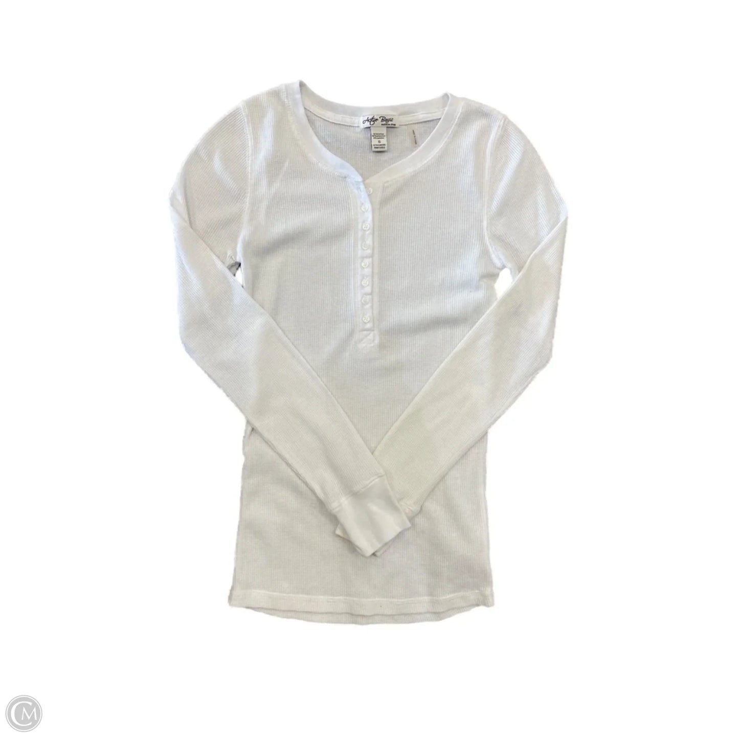 Top Long Sleeve By Cmc In White, Size: S