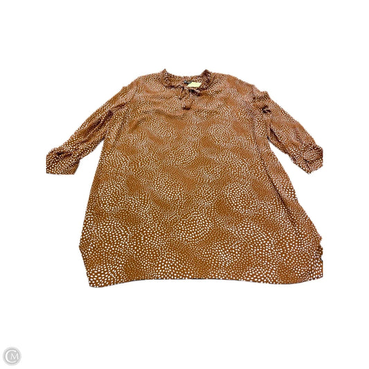 Dress Casual Short By Massini In Orange, Size: 3x