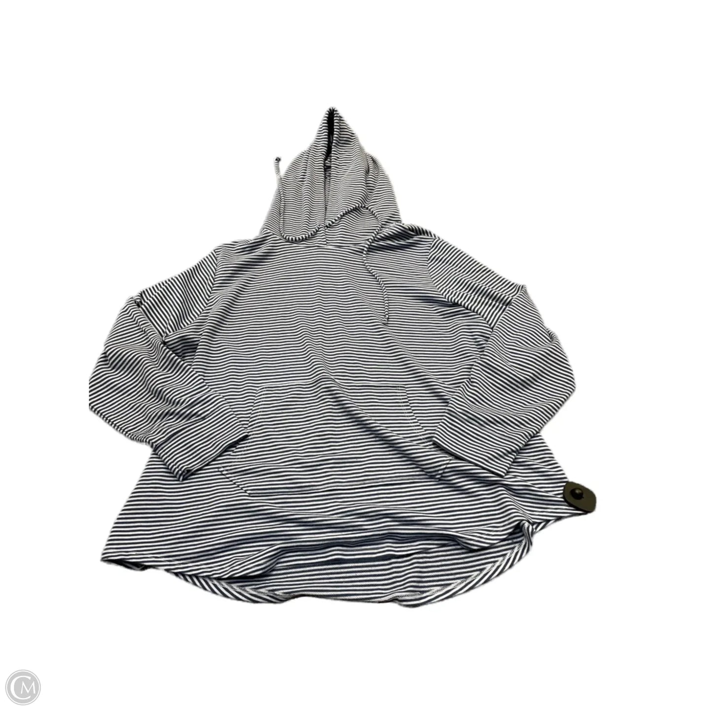 Sweatshirt Hoodie By Workshop In Striped Pattern, Size: 2x