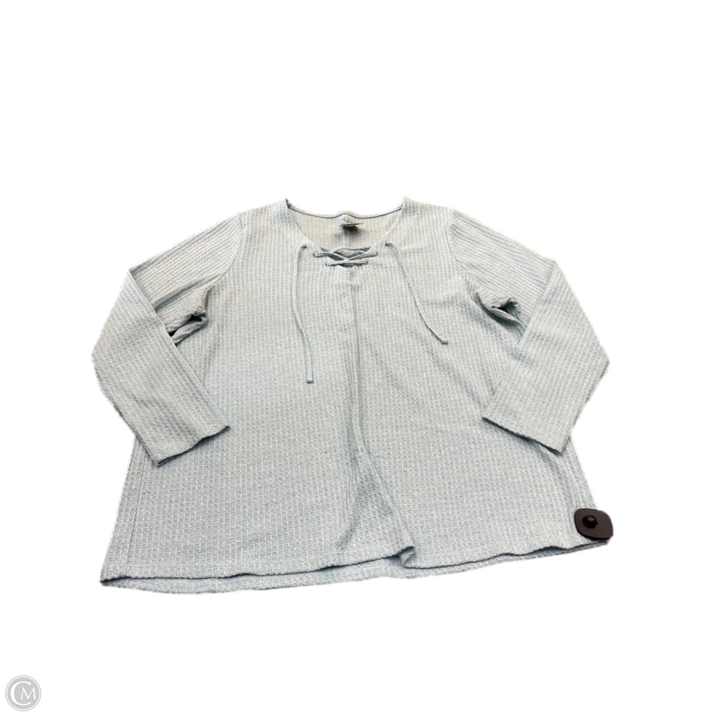 Top Long Sleeve By Lane Bryant In Teal, Size: 2x