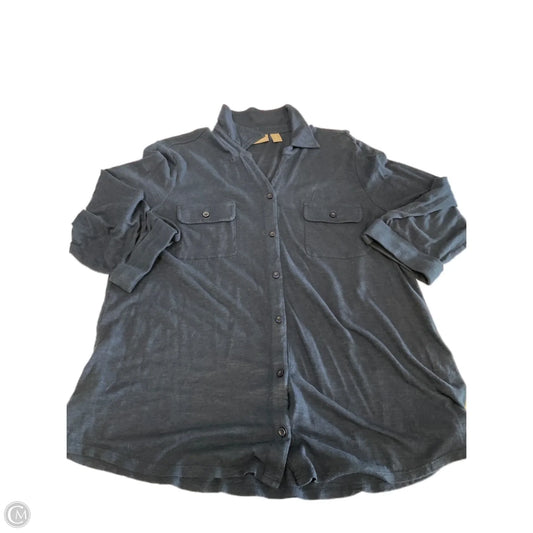 Top Long Sleeve By Chicos In Navy, Size: L