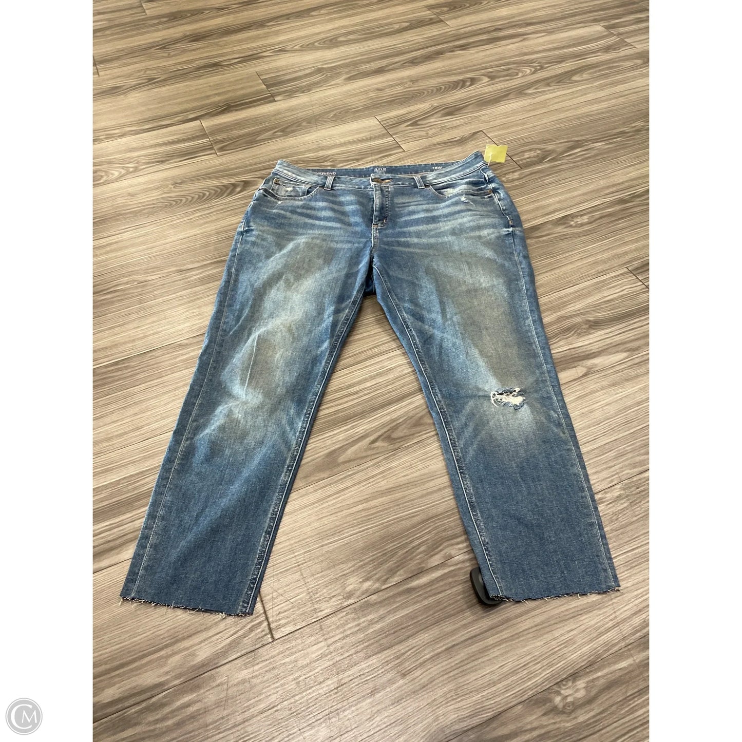 Jeans Straight By Ana In Blue Denim, Size: 16