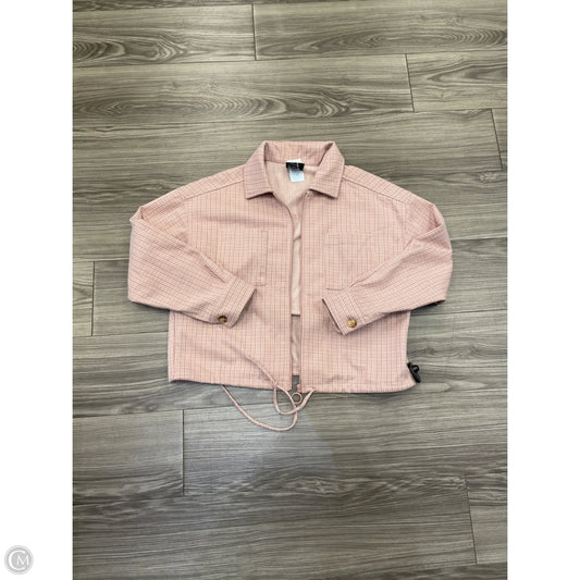 Jacket Fleece By Lumiere In Pink, Size: M