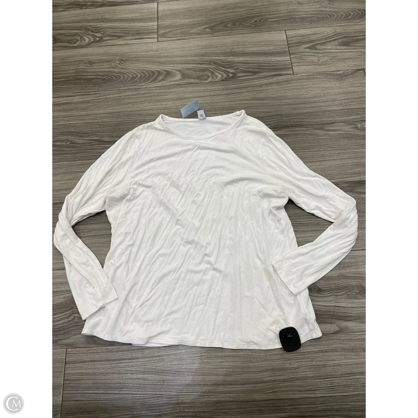 Top Long Sleeve By Old Navy In White, Size: L