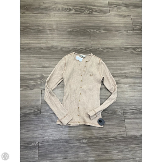 Top Long Sleeve By Lee In Beige, Size: S