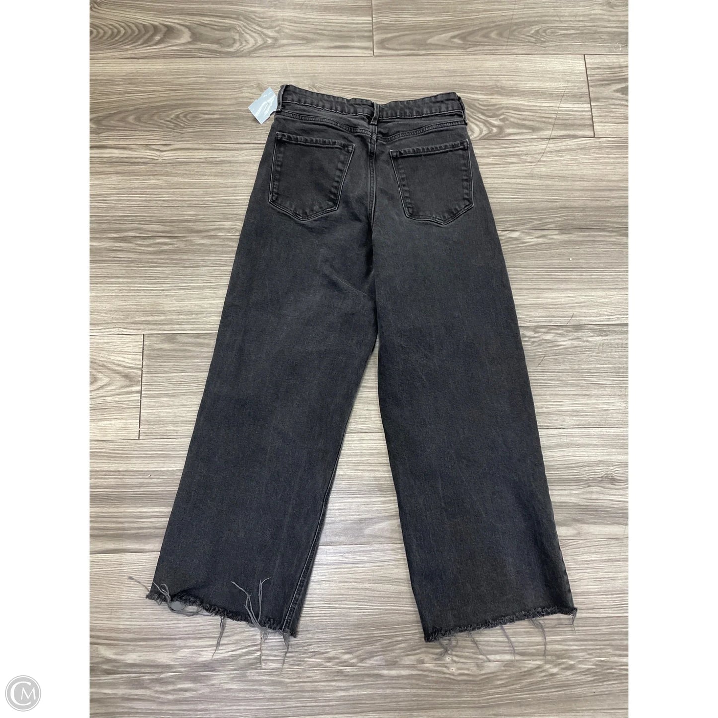 Jeans Wide Leg By Old Navy In Black, Size: 4