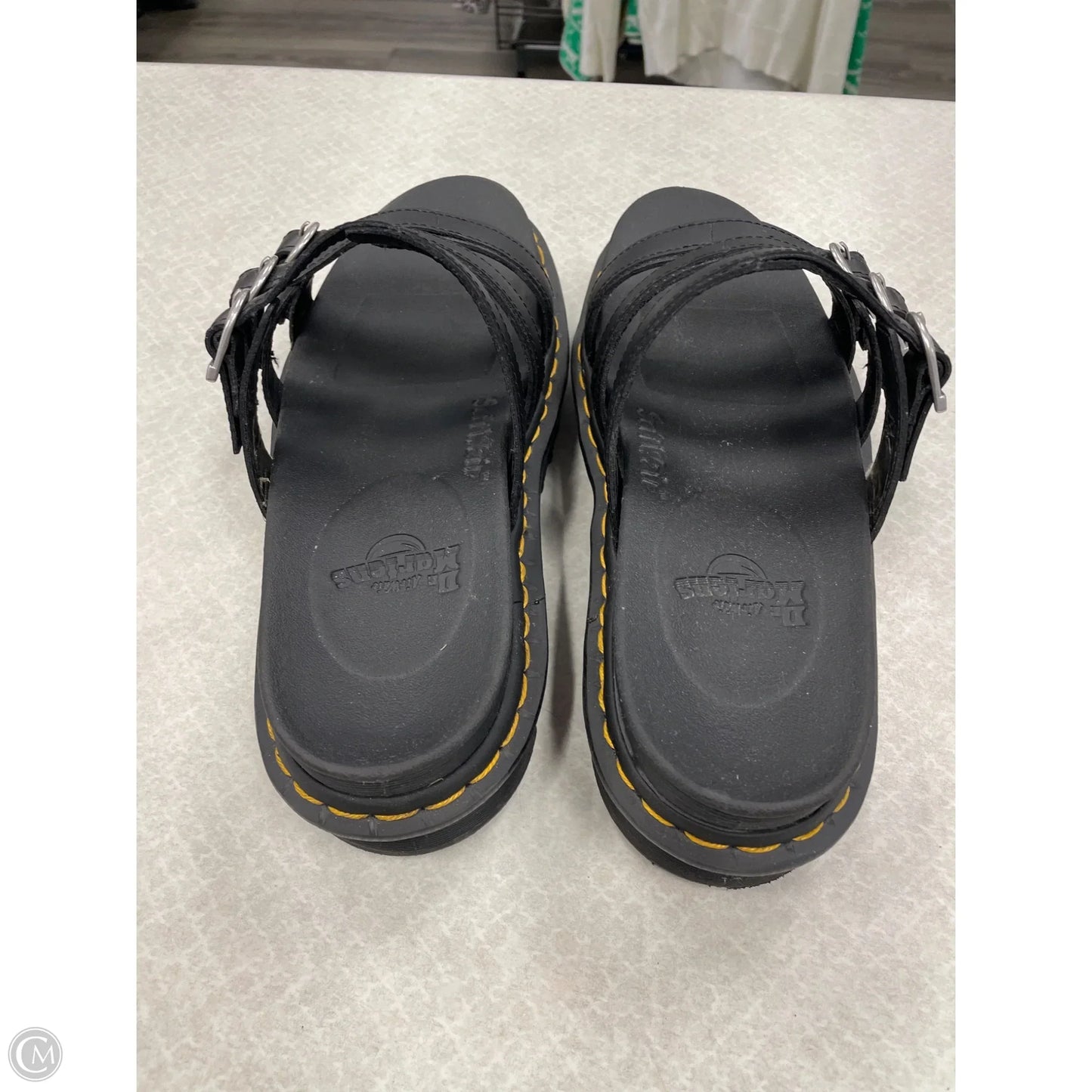 Sandals Flats By Dr Martens In Black, Size: 10