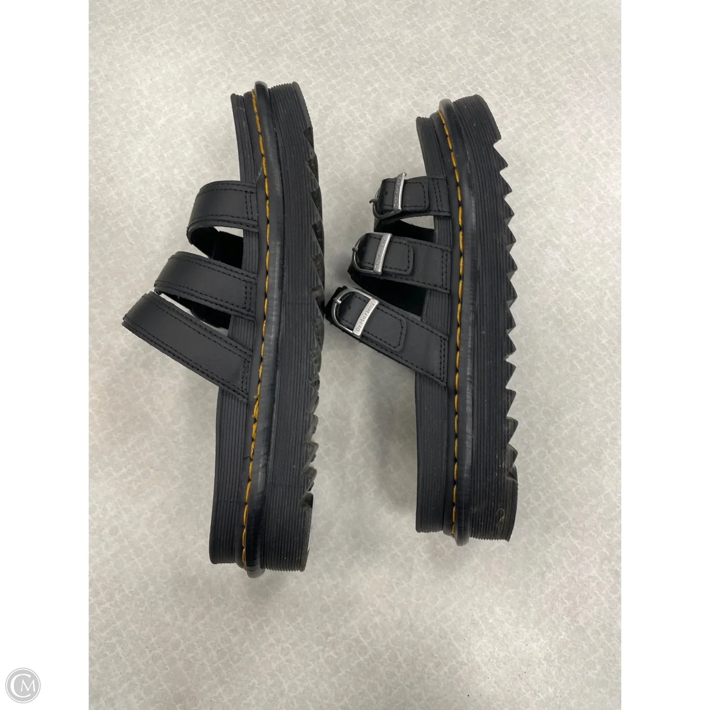 Sandals Flats By Dr Martens In Black, Size: 10