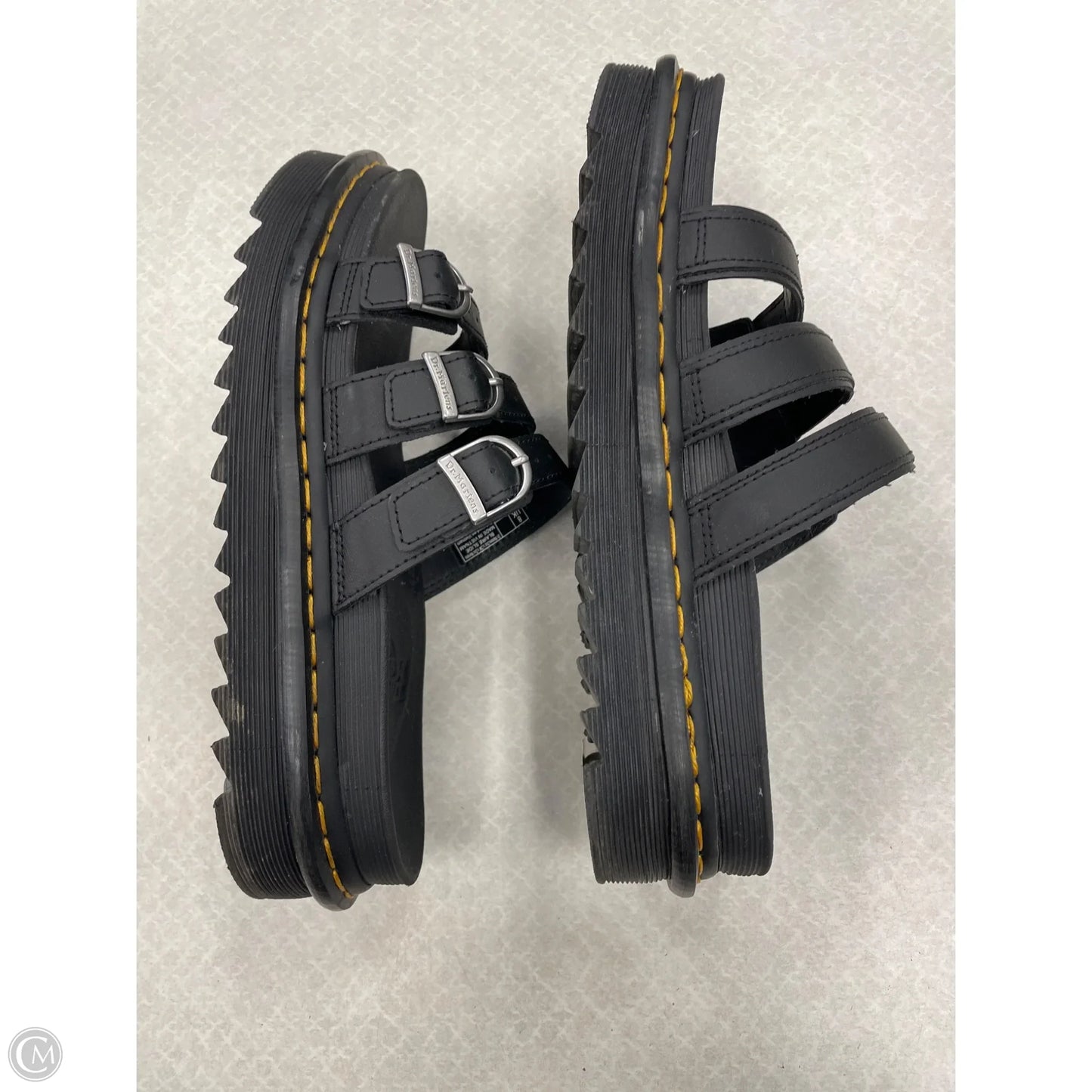 Sandals Flats By Dr Martens In Black, Size: 10