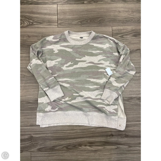 Sweatshirt Crewneck By Aerie In Camouflage Print, Size: L