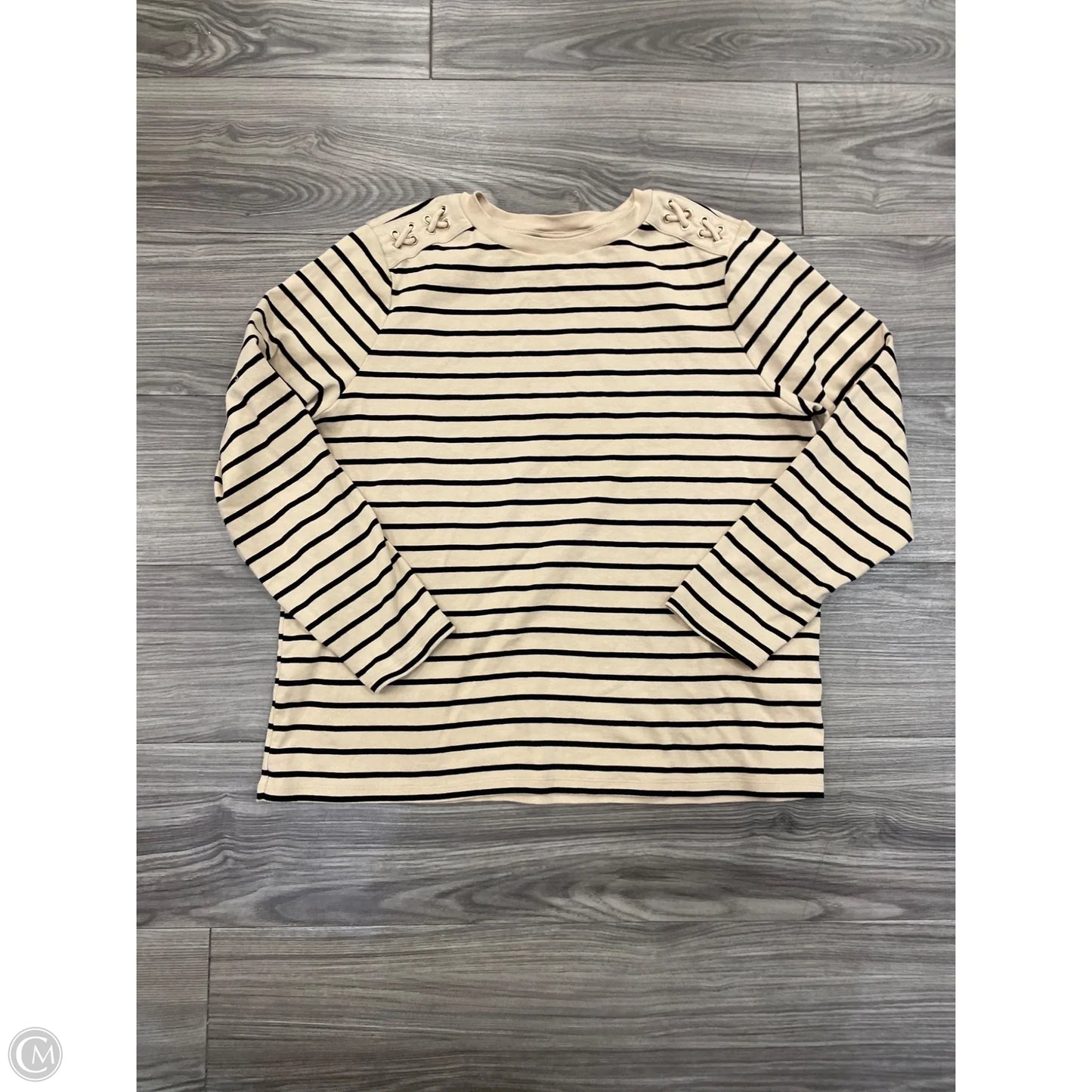 Top Sleeveless By Rafaella In Striped Pattern, Size: Xl