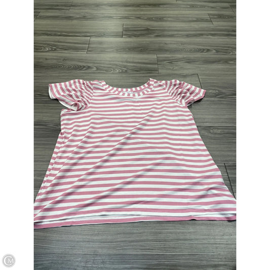Top Short Sleeve By Jane And Delancey In Striped Pattern, Size: Xl