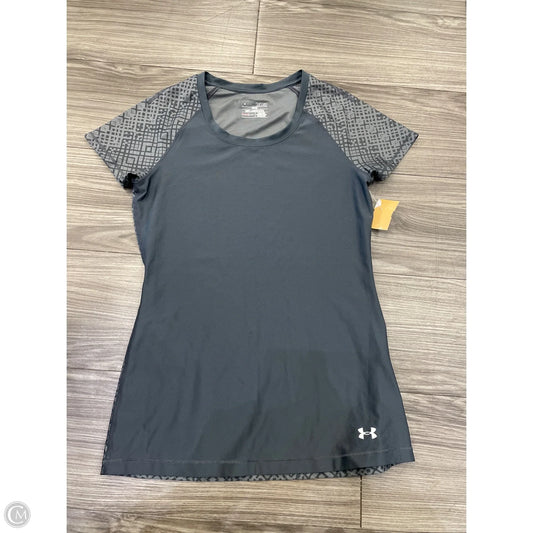 Top Short Sleeve By Under Armour In Grey, Size: Xs