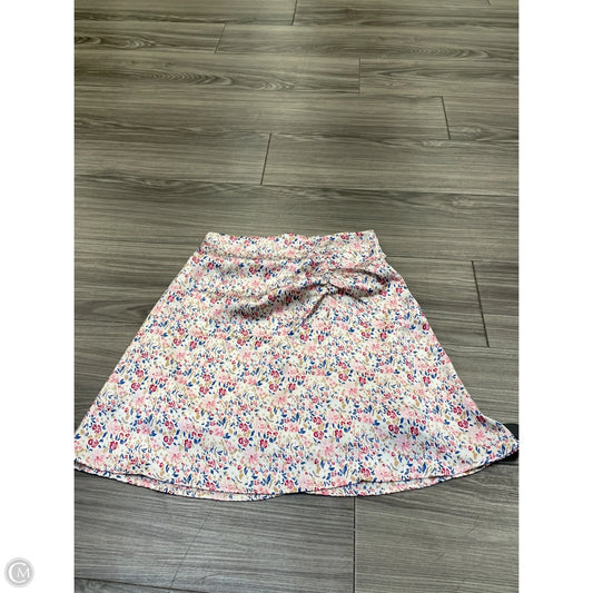 Skirt Mini & Short By Japna In Floral Print, Size: S