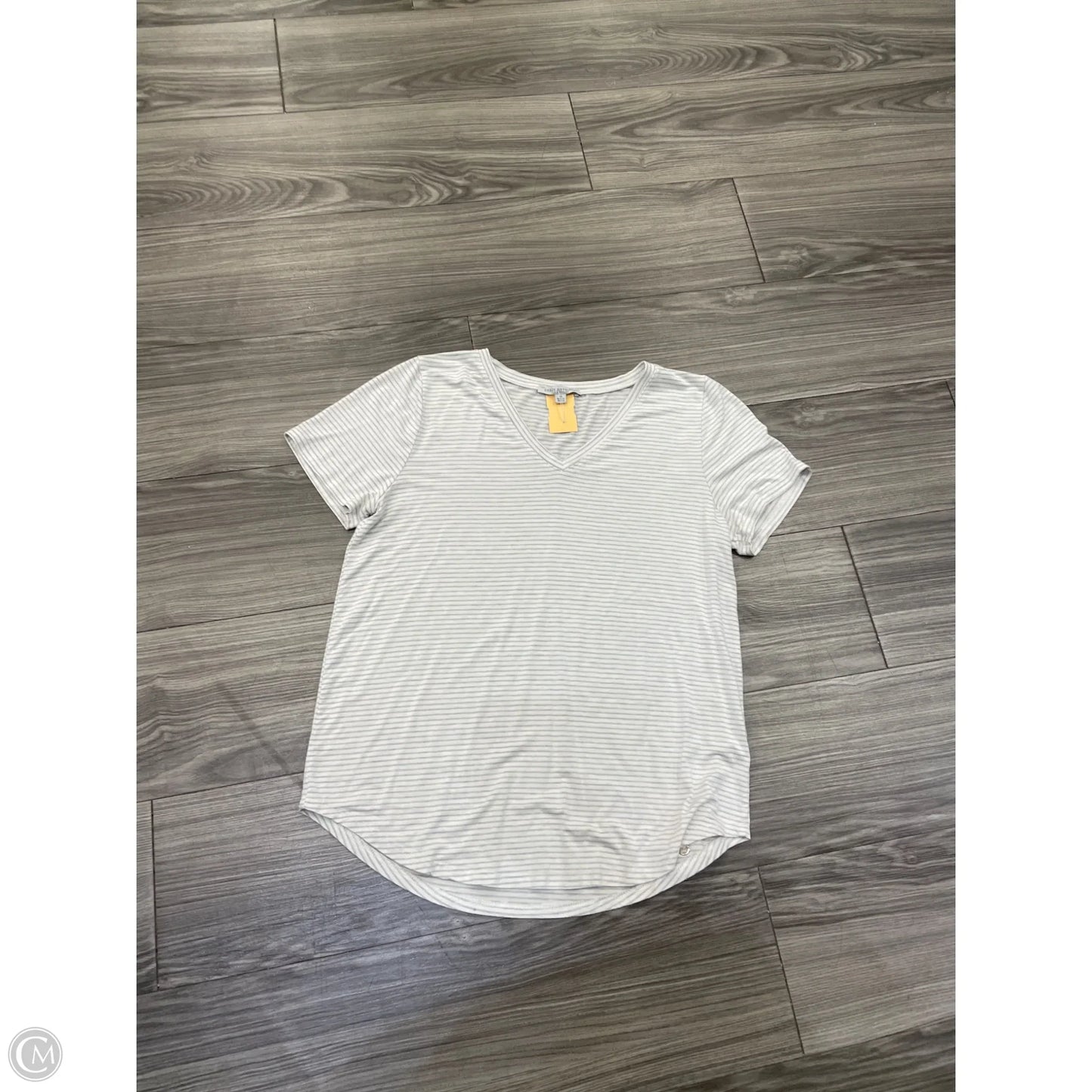 Top Short Sleeve By Green Envelope In Striped Pattern, Size: M