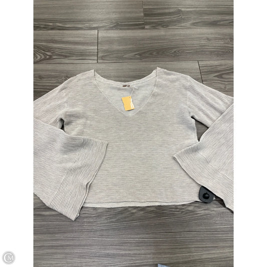 Top Long Sleeve By Free People In Beige, Size: L