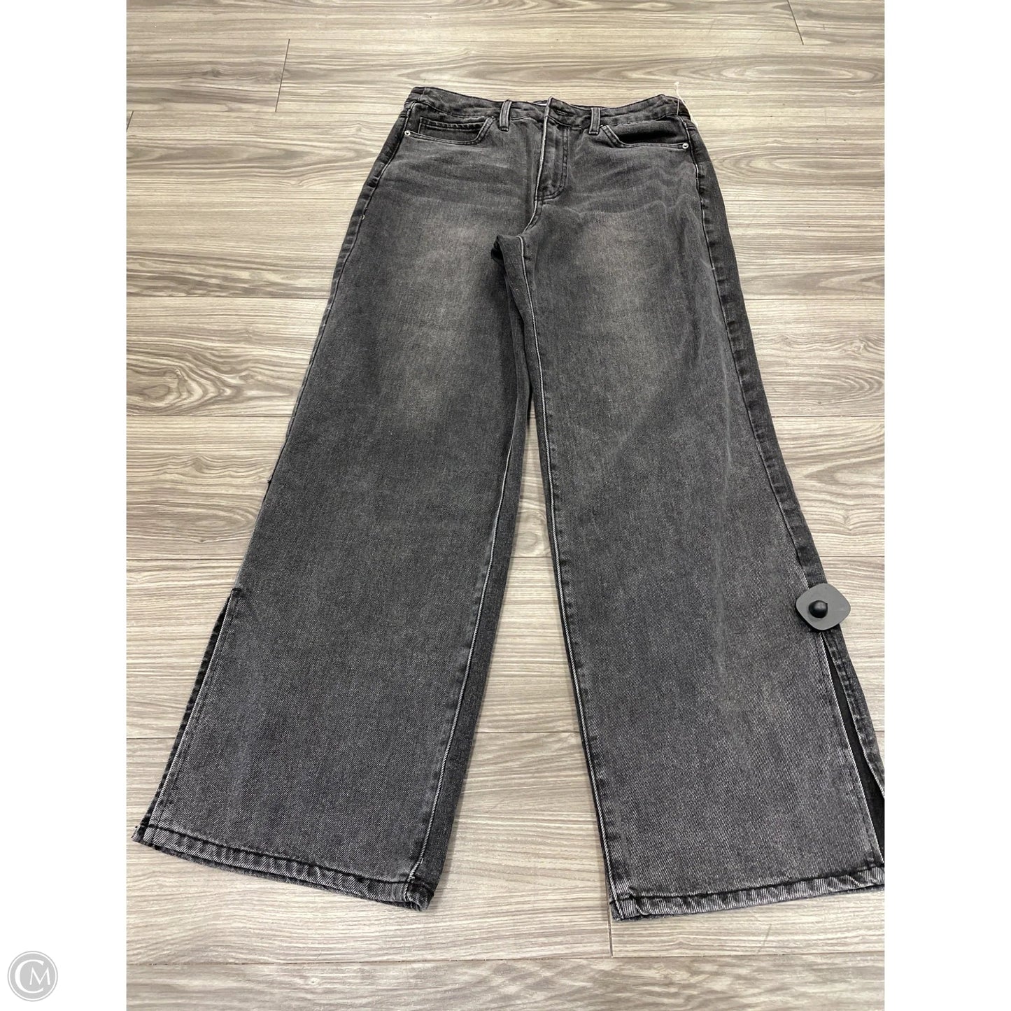 Jeans Wide Leg By Ymi In Black, Size: 10