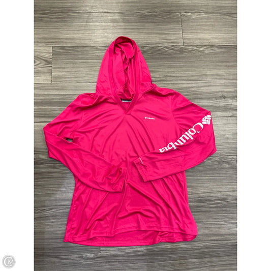 Athletic Top Long Sleeve Hoodie By Columbia In Pink, Size: Xl