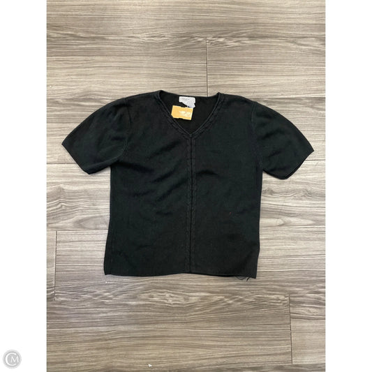 Top Short Sleeve By Cmc In Black, Size: M