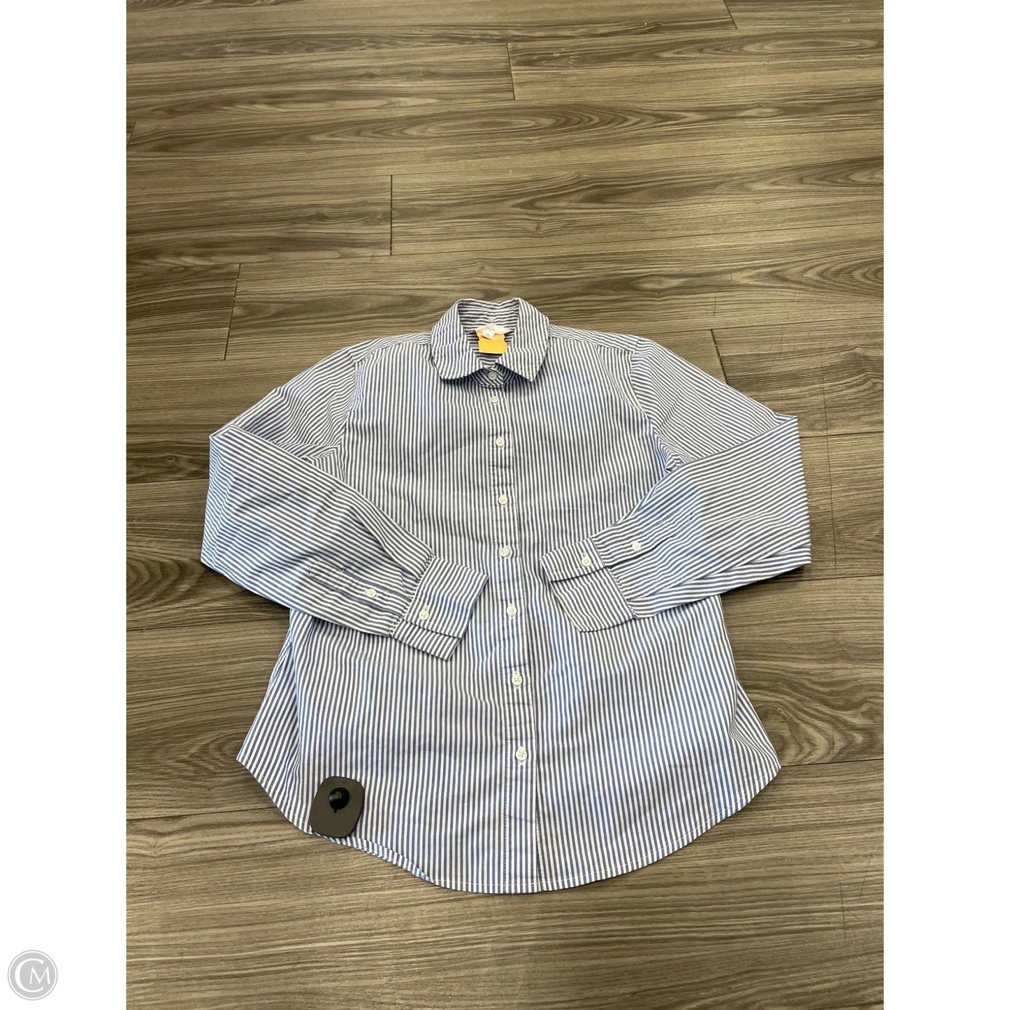 Top Long Sleeve By Time And Tru In Striped Pattern, Size: S