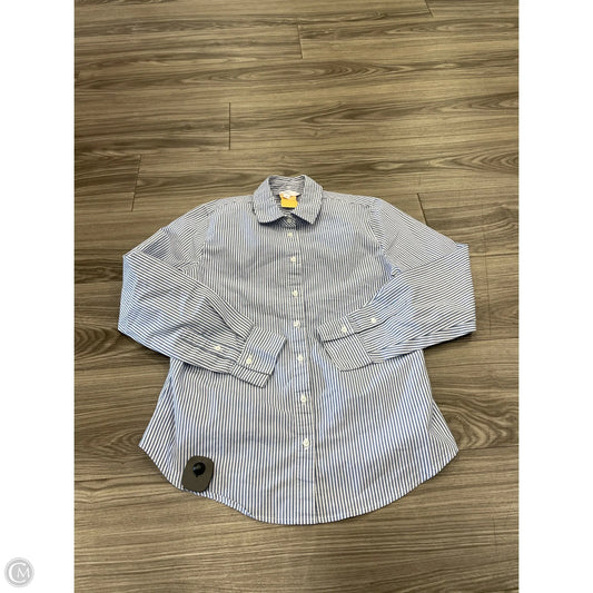 Top Long Sleeve By Time And Tru In Striped Pattern, Size: S