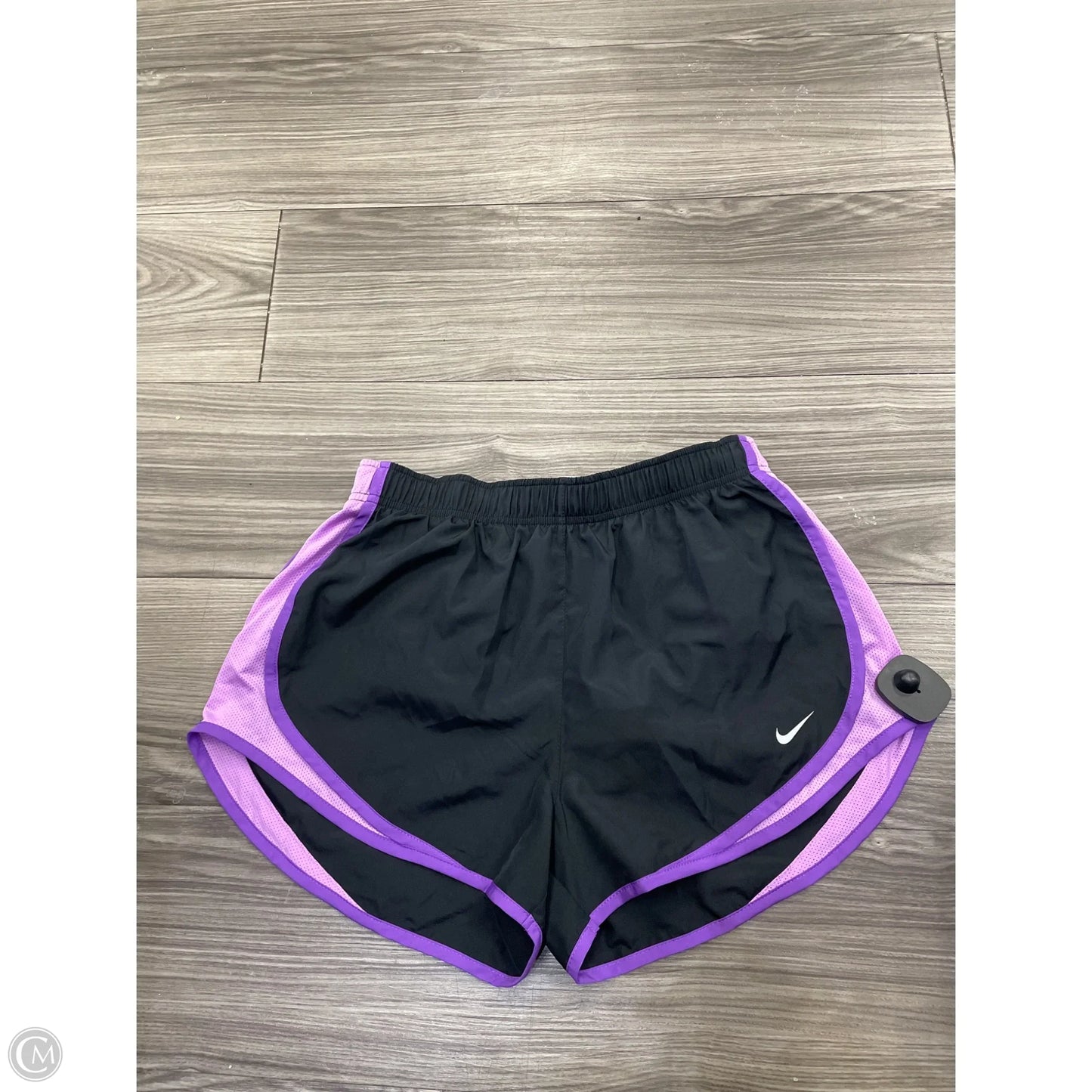 Athletic Shorts By Nike In Black & Purple, Size: M