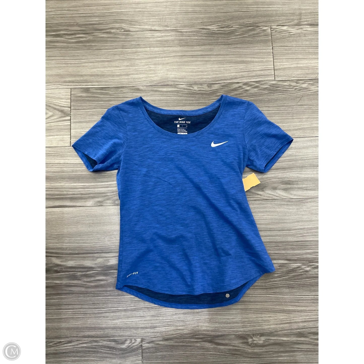 Top Short Sleeve By Nike In Blue, Size: S