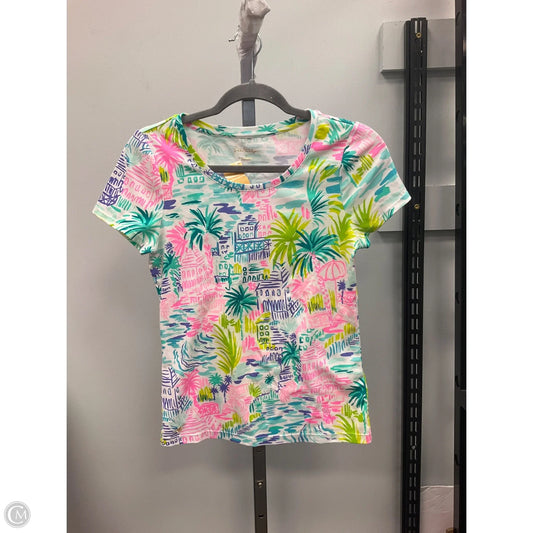 Top Short Sleeve Designer By Lilly Pulitzer In Multi-colored, Size: S