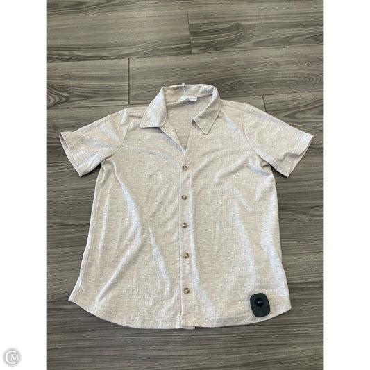 Top Short Sleeve By Jane And Delancey In Beige, Size: S