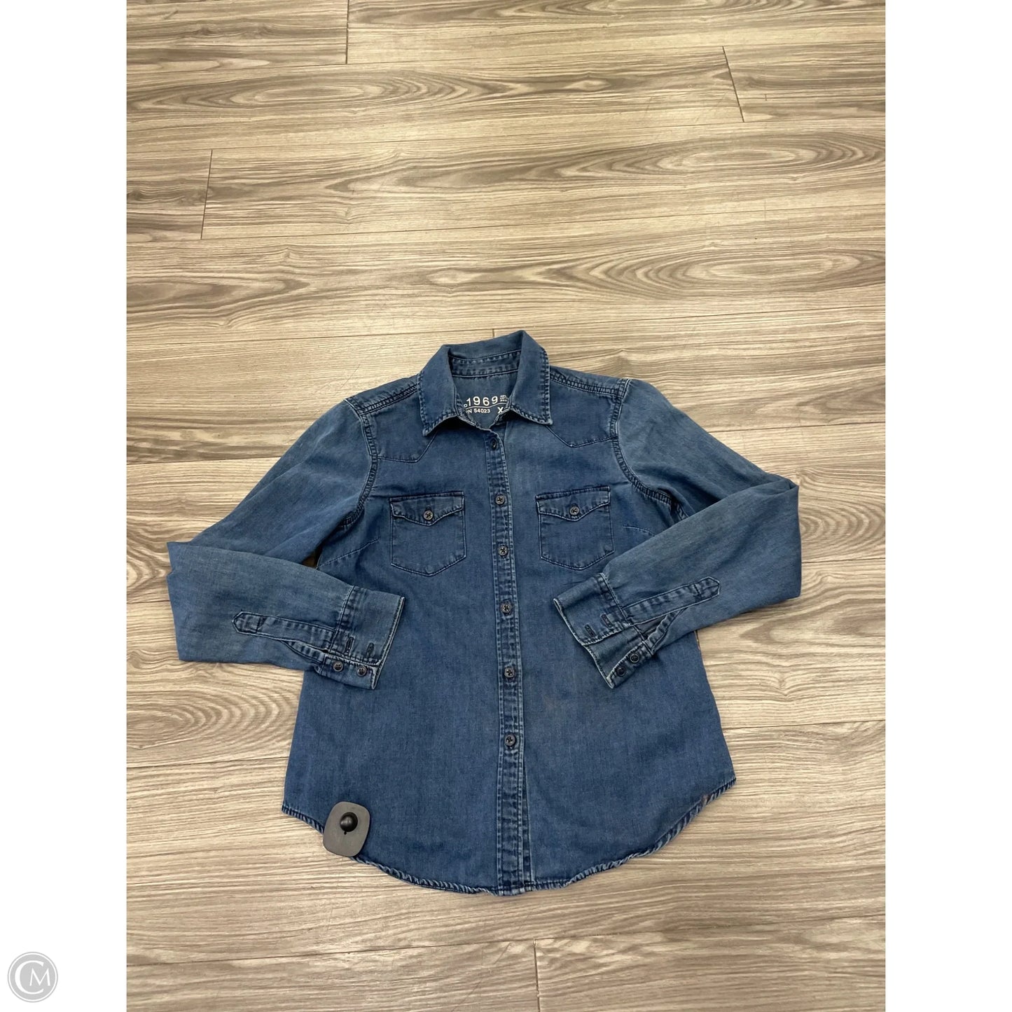 Top Long Sleeve By Gap In Blue, Size: Xs