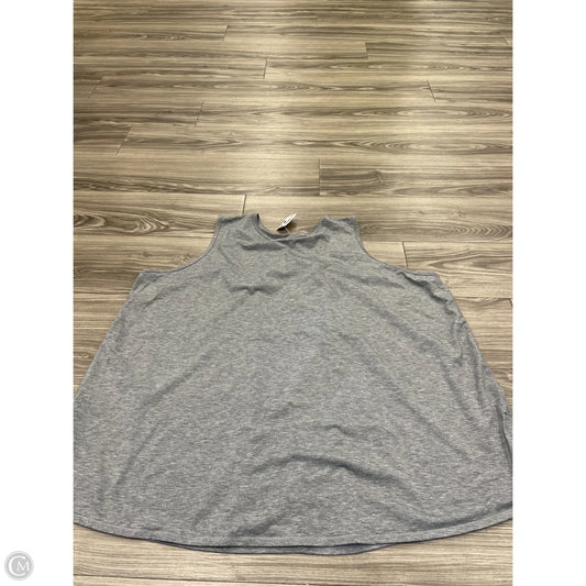 Tank Top By Tek Gear In Grey, Size: 3x