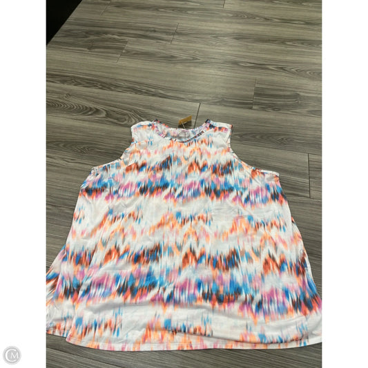 Tank Top By Tek Gear In Tie Dye Print, Size: 3x