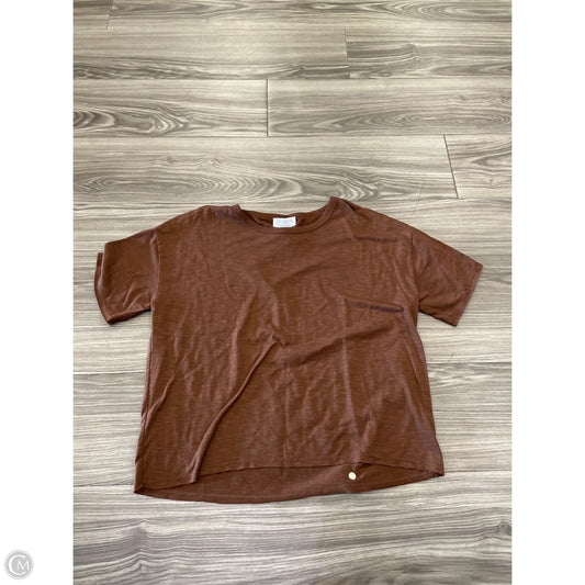 Top Short Sleeve By Sofia By Sofia Vergara In Brown, Size: M