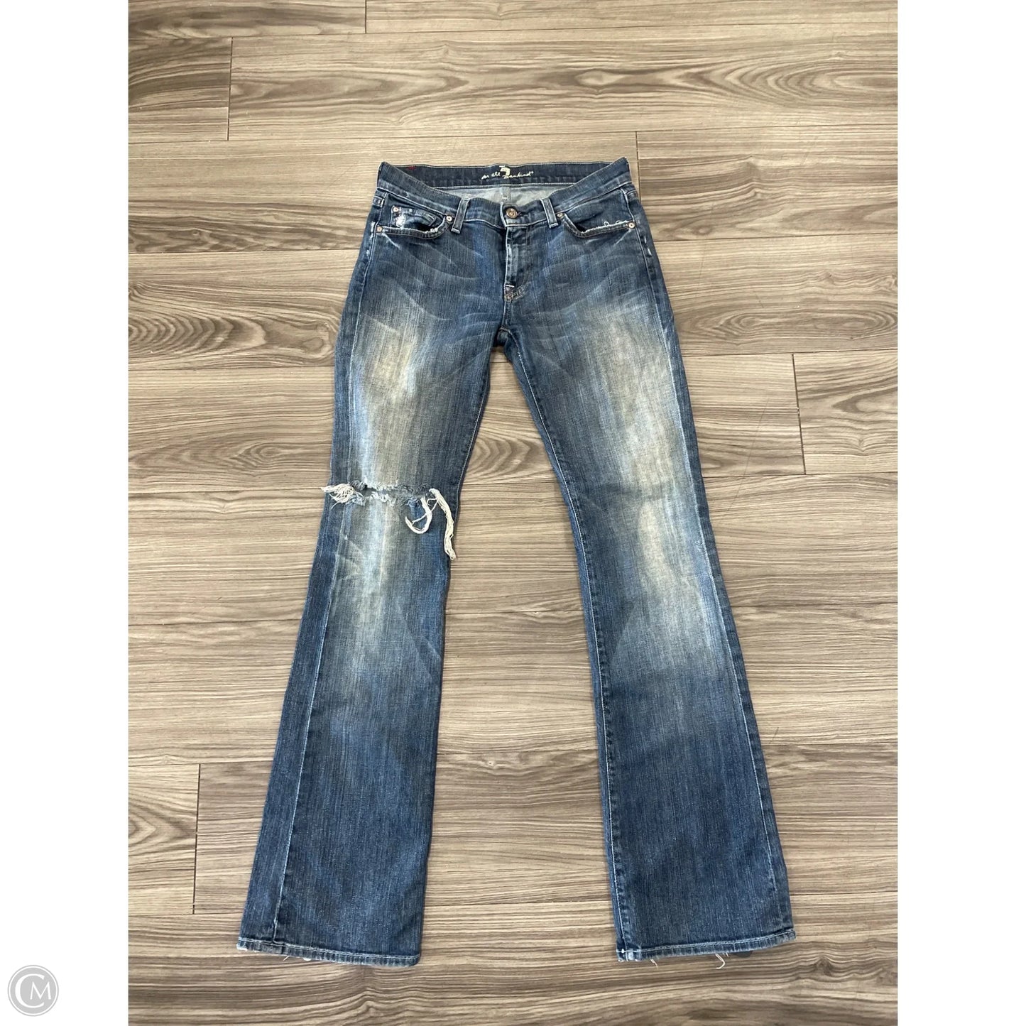 Jeans Flared By Clothes Mentor In Blue, Size: 4