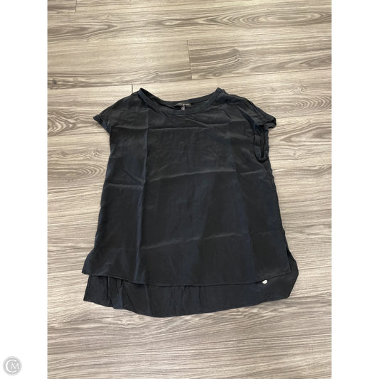 Blouse Short Sleeve By Banana Republic In Black, Size: M