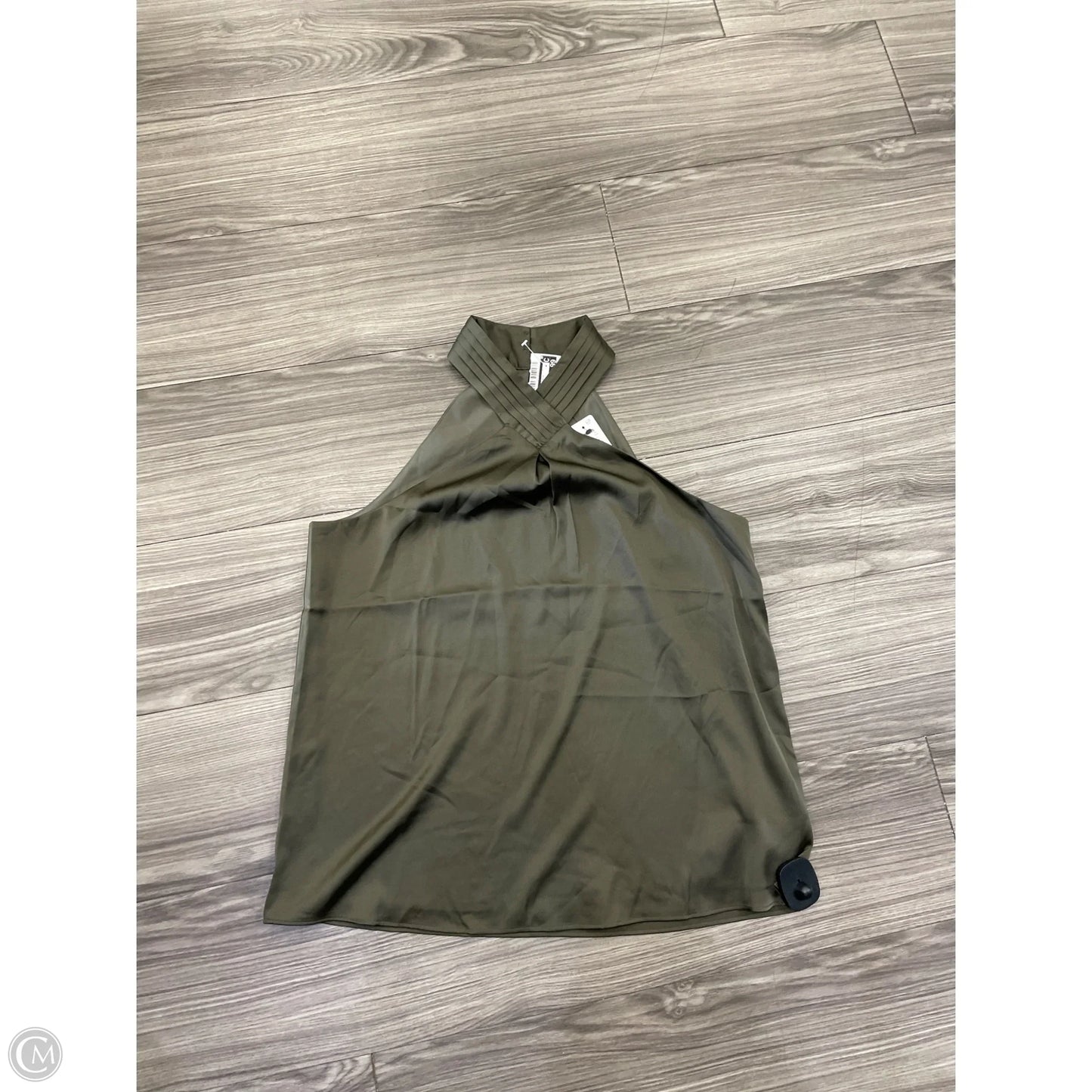 Blouse Sleeveless By Express In Green, Size: M