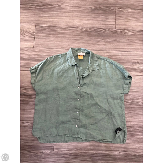 Top Short Sleeve By Cynthia Rowley In Green, Size: L