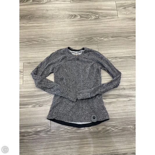 Top Long Sleeve By Lululemon In Black & White, Size: 8