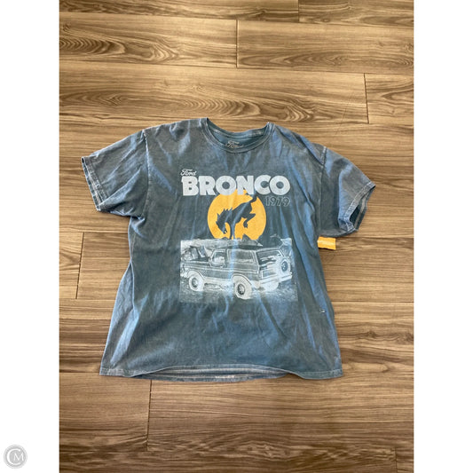 Top Short Sleeve By Clothes Mentor In Blue, Size: Xl