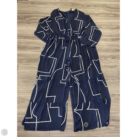 Jumpsuit By Ashley Stewart In Navy, Size: 3x