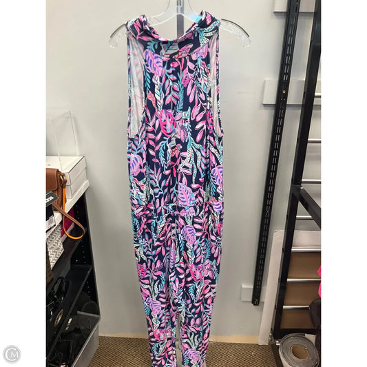 Jumpsuit Designer By Lilly Pulitzer In Pink & Purple, Size: L