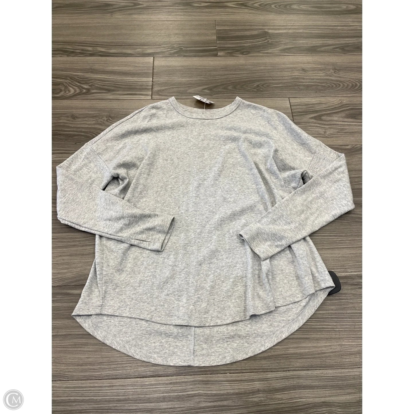 Top Long Sleeve By Aerie In Grey, Size: M